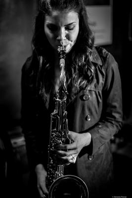 Melissa Aldana (2017) at Jimmy Glass, Jazz Club. Valencia.