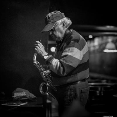 Lee Konitz (2016) in Jimmy Glass Jazz Club. Valencia.