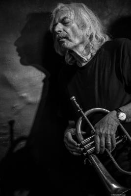 Enrico Rava (2017) at Jimmy Glass Jazz Club. Valencia.