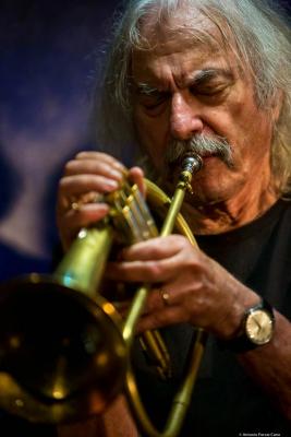 Enrico Rava (2017) at Jimmy Glass Jazz Club. Valencia.