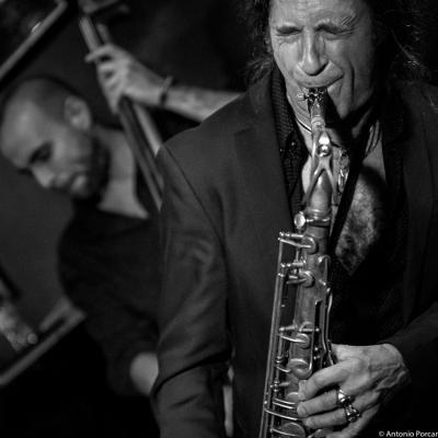 Jorge Pardo (2015) in Jimmy Glass Jazz Club. Valencia