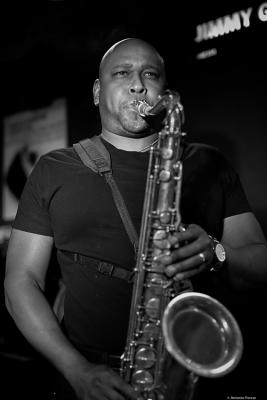 Abraham Burton (2016) in Jimmy Glass Jazz Bar. Valencia