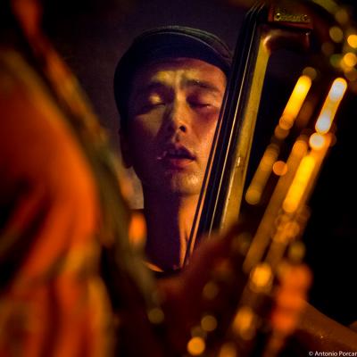 Masatoshi  Kamaguchi (2015) in Jimmy Glass Jazz Club. Valencia.