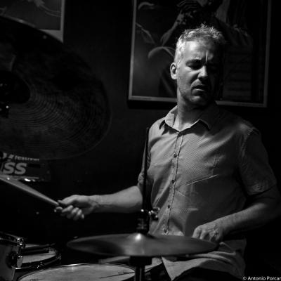 Fred Pasqua (2015) in Jimmy Glass Jazz Club. Valencia