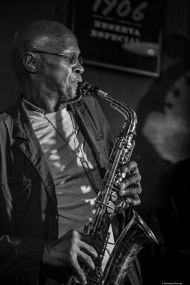 Charles Gayle (2016) in Jimmy Glass Jazz Bar. Valencia.