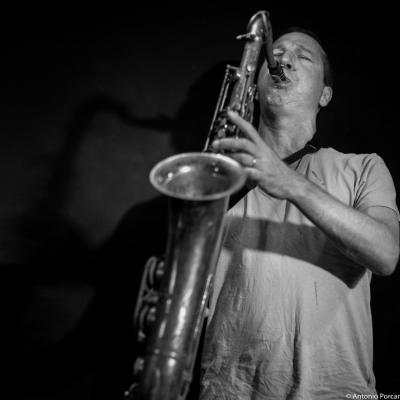 Assif Tsahar (2015) in Jimmy Glass Jazz Club. Valencia