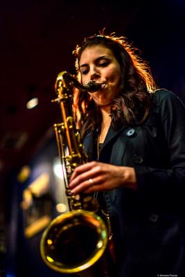 Melissa Aldana (2017) at Jimmy Glass, Jazz Club. Valencia.