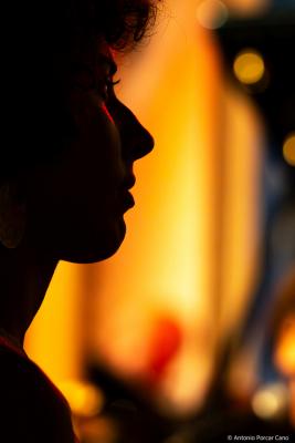 Alejandra Lopez at Café Central. Madrid, 2025.