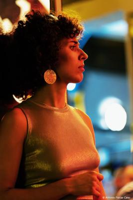 Alejandra Lopez at Café Central. Madrid, 2025.