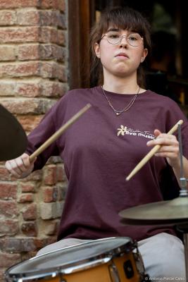 Alexia Harpa at Castello's Jazz Bar. Certaldo Alto, 2025.