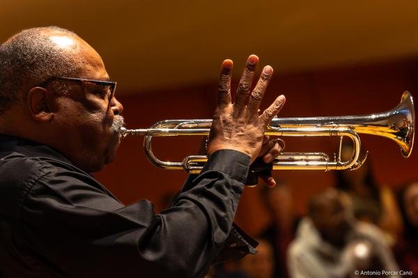 Eddie Allen. Memorial for Al Foster. St. Peter's Church, NYC, 2025.