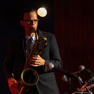 Frank Basile at Jazzcultural. NYC, 2026.