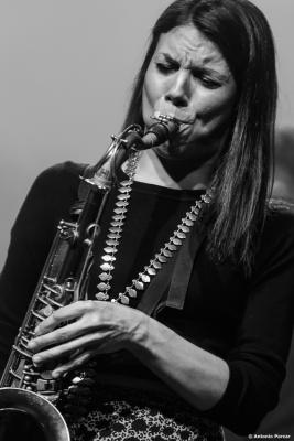 Melissa Aldana at Jazzinec 2023. Trutnov. Czech Republic.