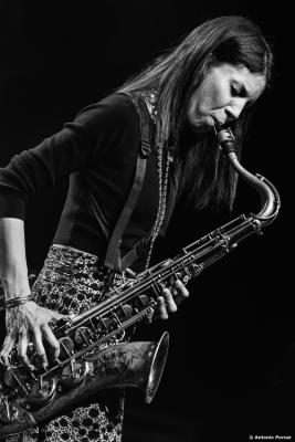 Melissa Aldana at Jazzinec 2023. Trutnov. Czech Republic.