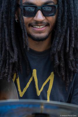 Noah Ojumu at Castello's Jazz Bar. Certaldo Alto, 2025.