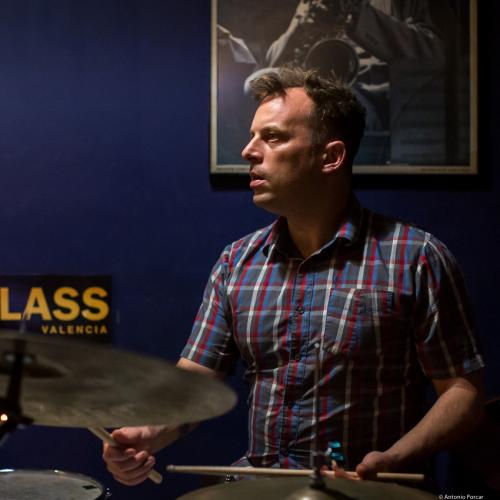 Jochen Rueckert (2018) at Jimmy Glass Jazz Club. Valencia.